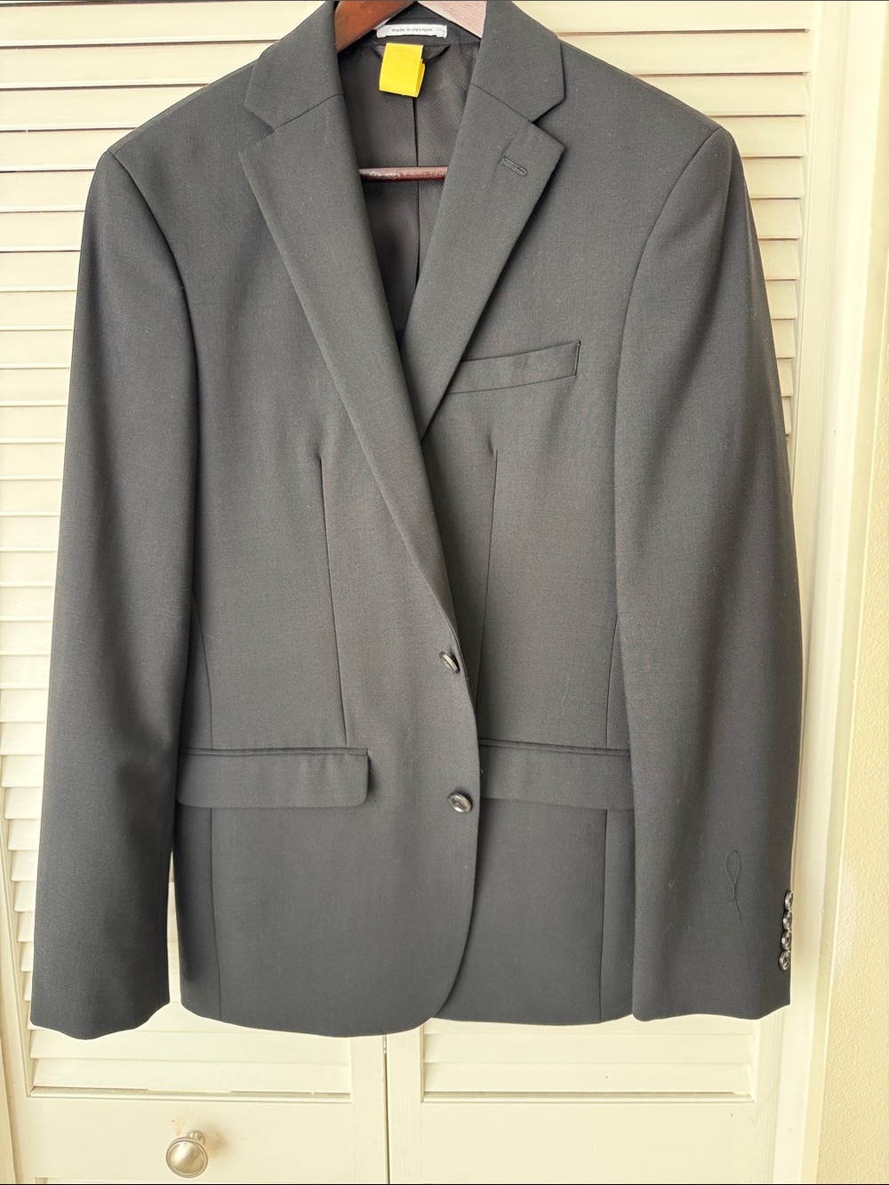 Bar III Charcoal Gray Two-Button Notch Lapel Sport Coat